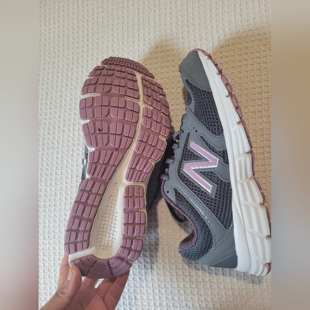 New Balance Gray and Purple Sneakers - Picture 9 of 9